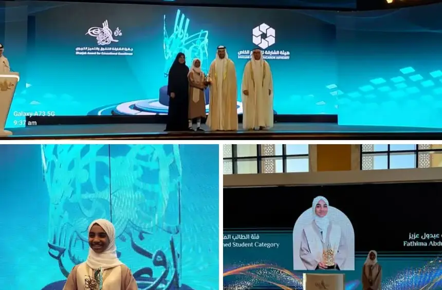 Kozhikode Girl Fatima Wins ₹7 Lakh Sharjah Award for Educational Excellence