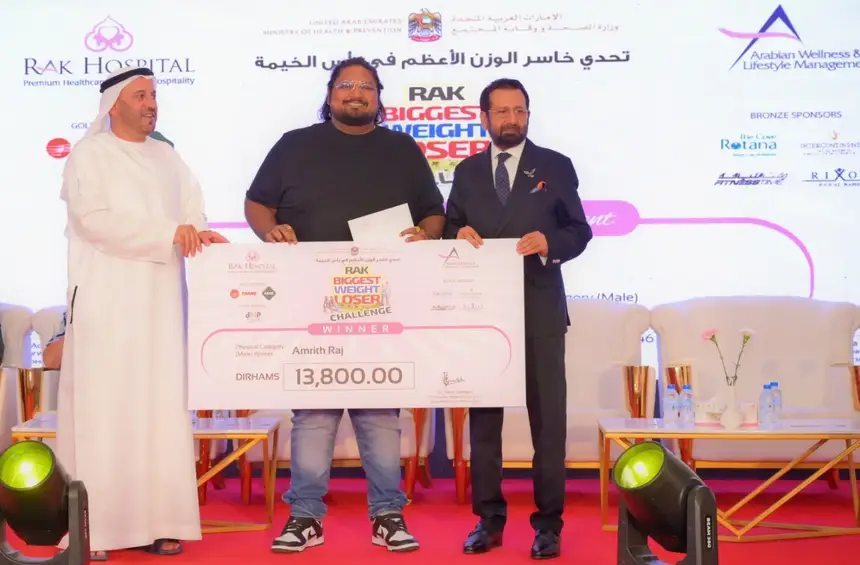 Dubai Resident Sheds 45.7 Kgs, Wins AED 13,800 as Overall Champion of RAK Biggest Weight Loss Challenge 2025