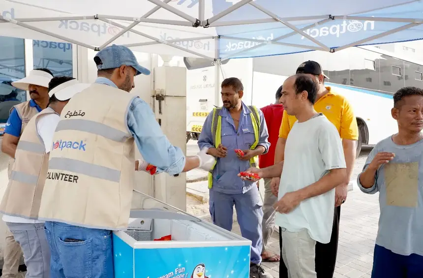 Hotpack cools off over 5,000 outdoor workers with Igloo ice cream for 14 days of scorching summer