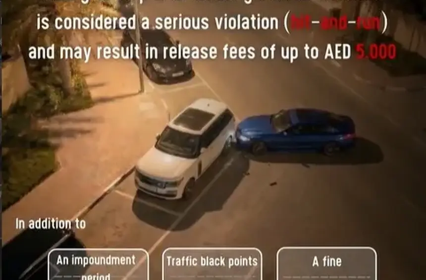 Sharjah Police Warn Motorists: Leaving Accident Scene Can Lead to Heavy Penalties