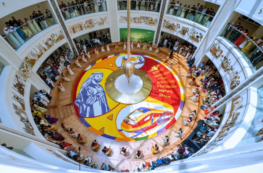 20 Hours, 250 Square Metres: Over 1,000 Healthcare Workers Create Grand Floral Carpet Honouring UAE President