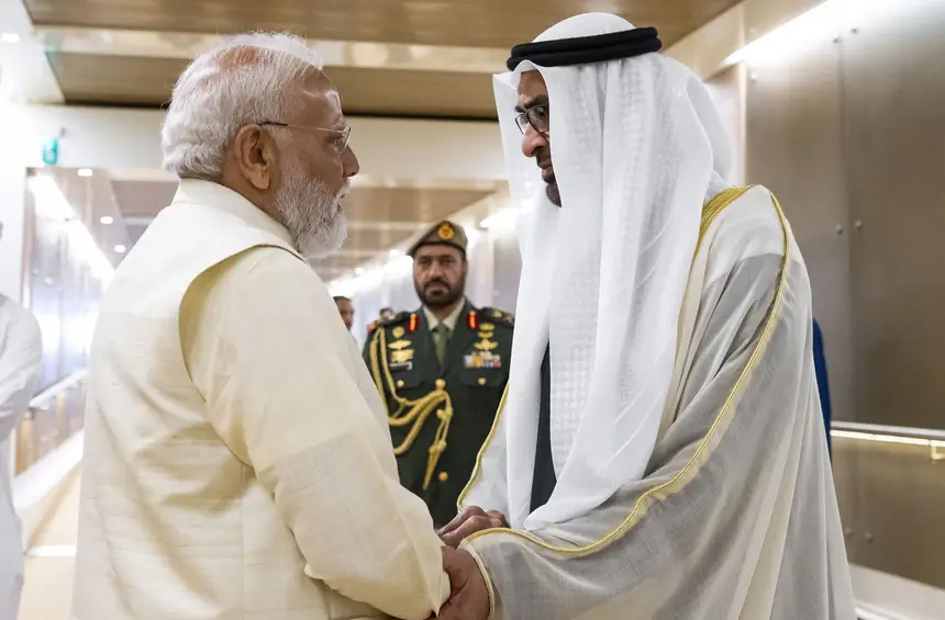 UAE President, India’s Modi Discuss Impact of Iran War During Abu Dhabi Talks