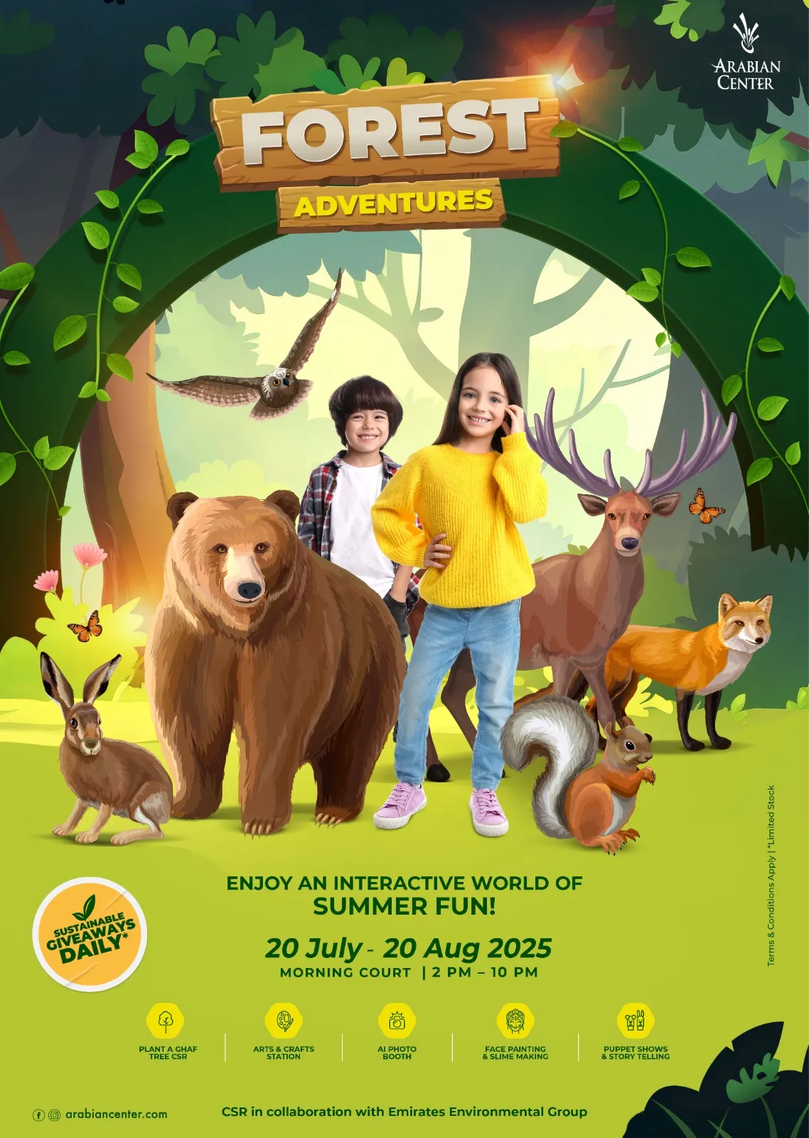 Arabian Center unveils an immersive Dubai Summer Ssurprises lineup with "Forest Adventures" and 9 Nissan Magnite SUVs to be won