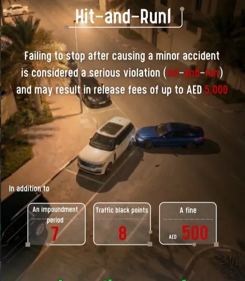 Sharjah Police Warn Motorists: Leaving Accident Scene Can Lead to Heavy Penalties