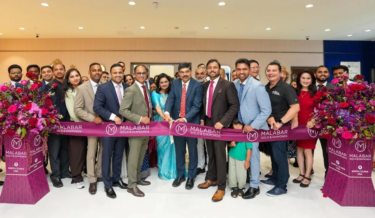 Malabar Gold & Diamonds continues its expansion in North America: Launches 8th showroom at Santa Clara, California