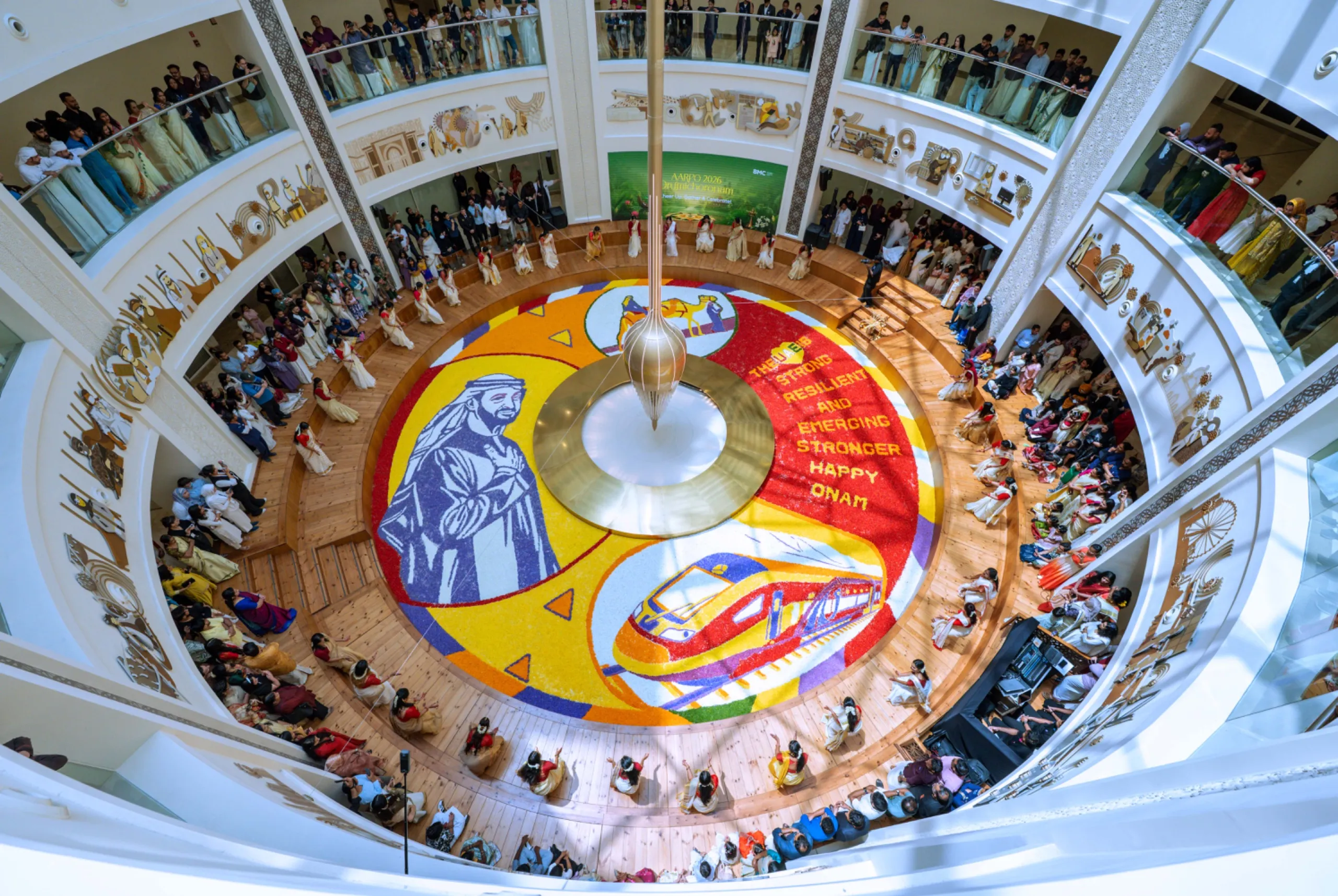 20 Hours, 250 Square Metres: Over 1,000 Healthcare Workers Create Grand Floral Carpet Honouring UAE President